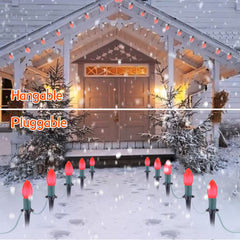 1 x 25.7 Feet / 20 ClearBulbs / Ceramic Red