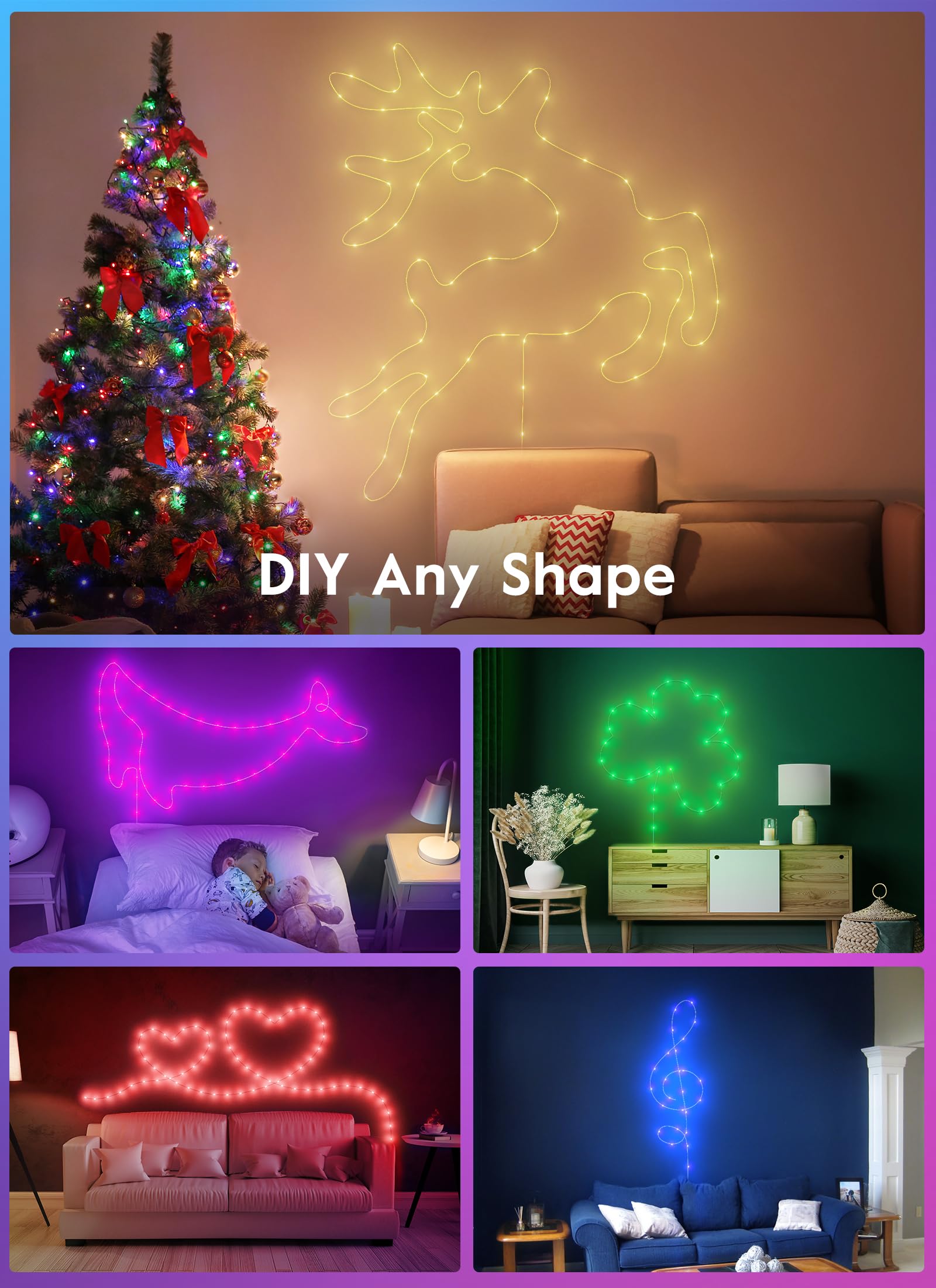 33 Feet / 100 LED / 7 Colors / 11 Modes