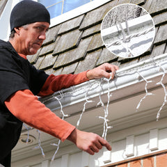 Christmas Light Clips Metal Gutter Hooks for Outdoor String Lights