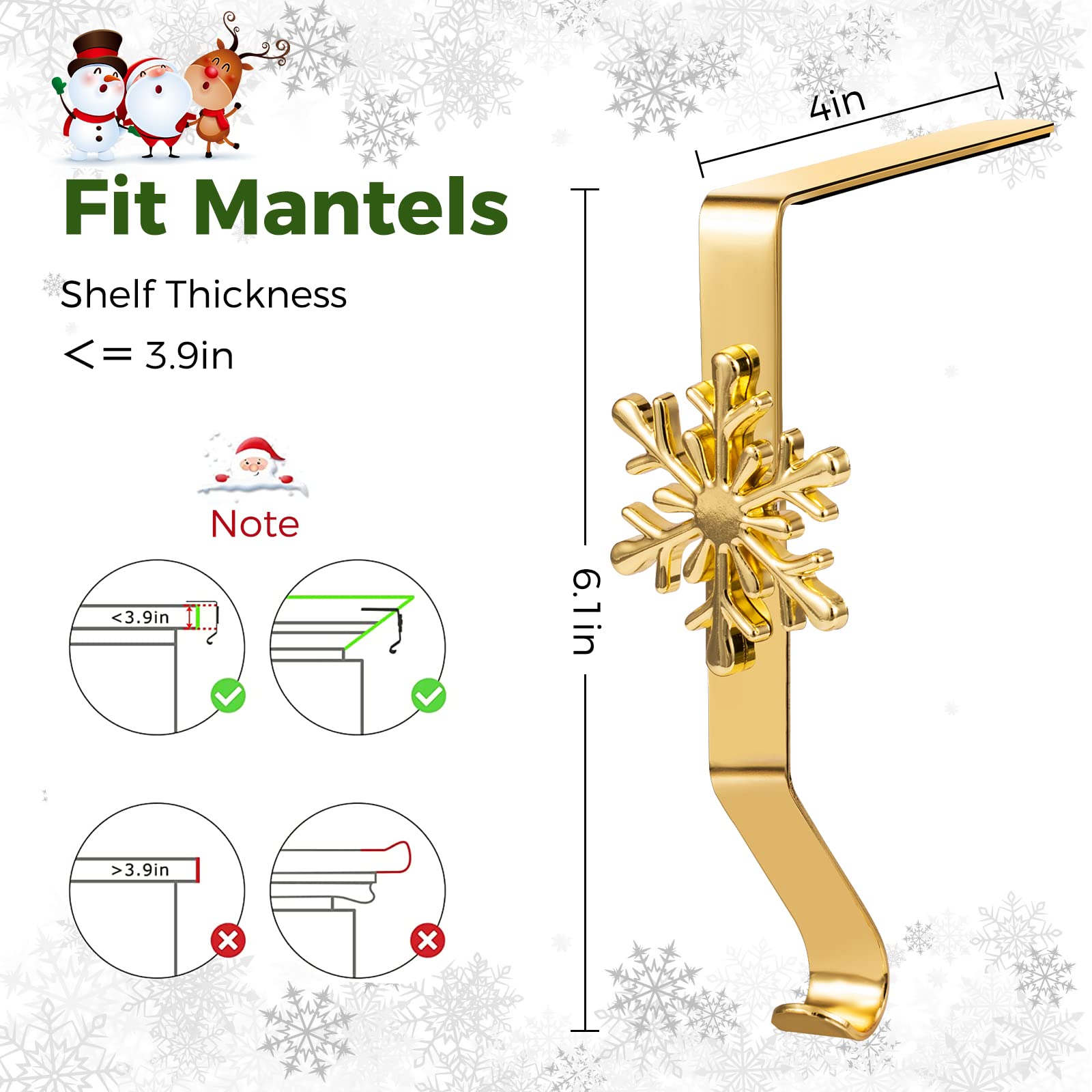 5 Holder / Combination / L Shape / Gold