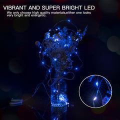 12 x 7 Feet / 20 LED / Blue & White