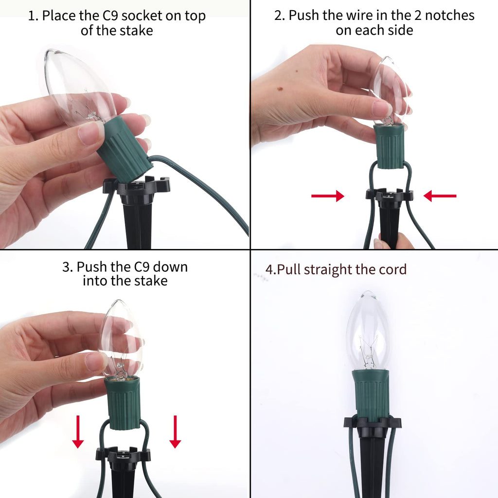 2 x 25.7 Feet / 20 ClearBulbs / Warm White