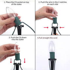 2 x 25.7 Feet / 20 ClearBulbs / Warm White