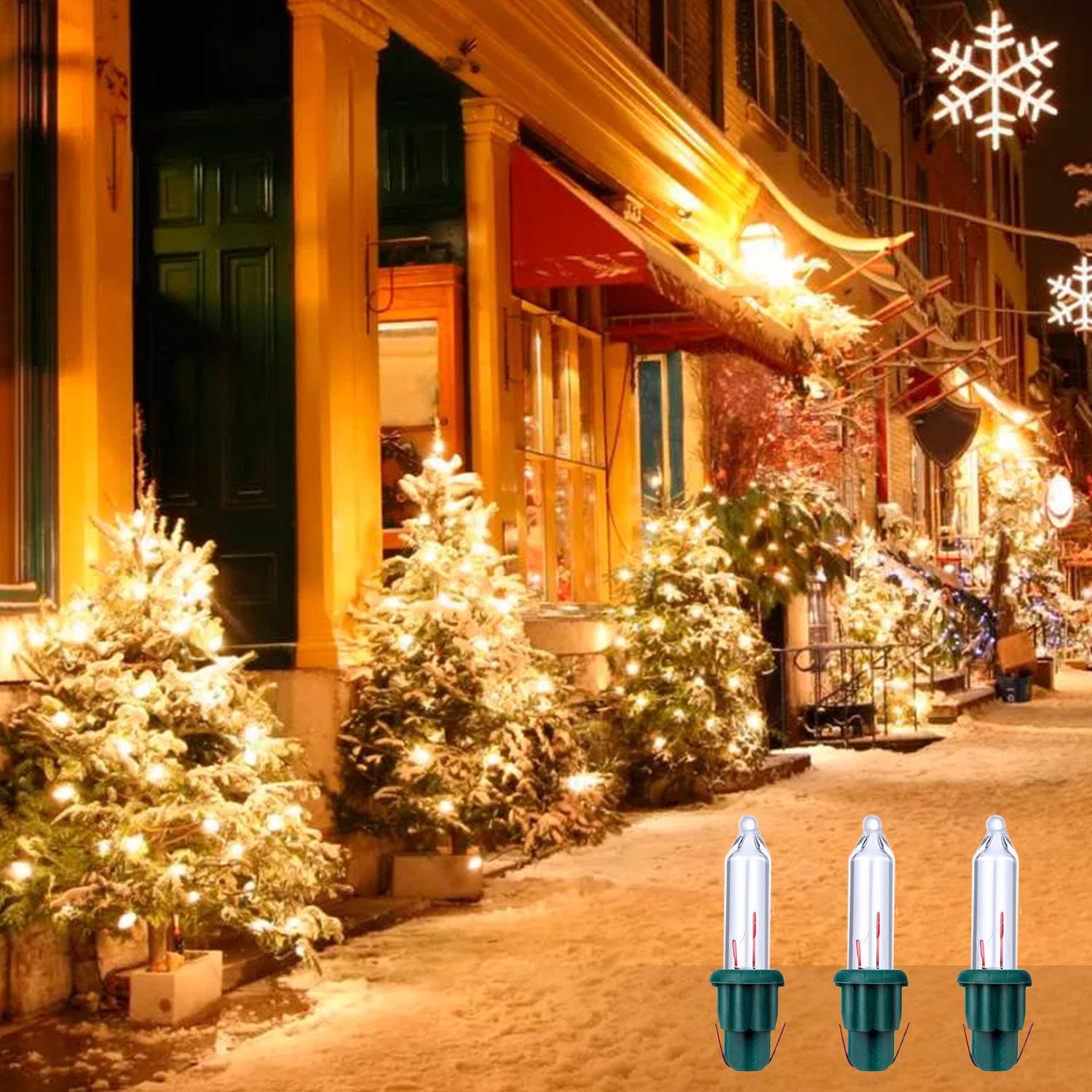 Christmas Replacement Incandescent Mini Bulbs for Mini String Lights