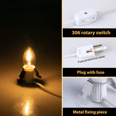 Accessory Cord with 3 C7 LED Light Bulbs