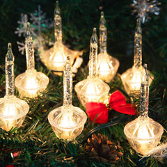 1 x 9.5 Feet / 9 Lights / Warm White