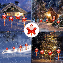 15.8 Feet / 4 Santa Star Lights / Twinkle