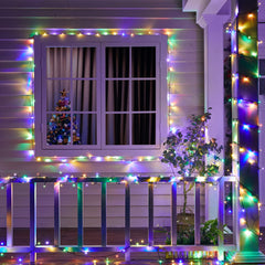 168 Feet / 600 LED / Warm White and Multicolor/ Green Wire