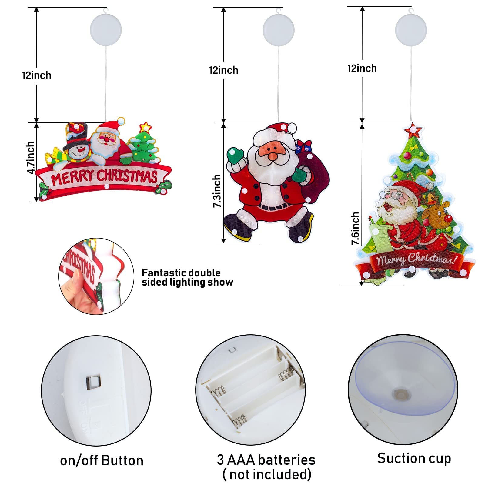Santa / Tree / Merry Christmas