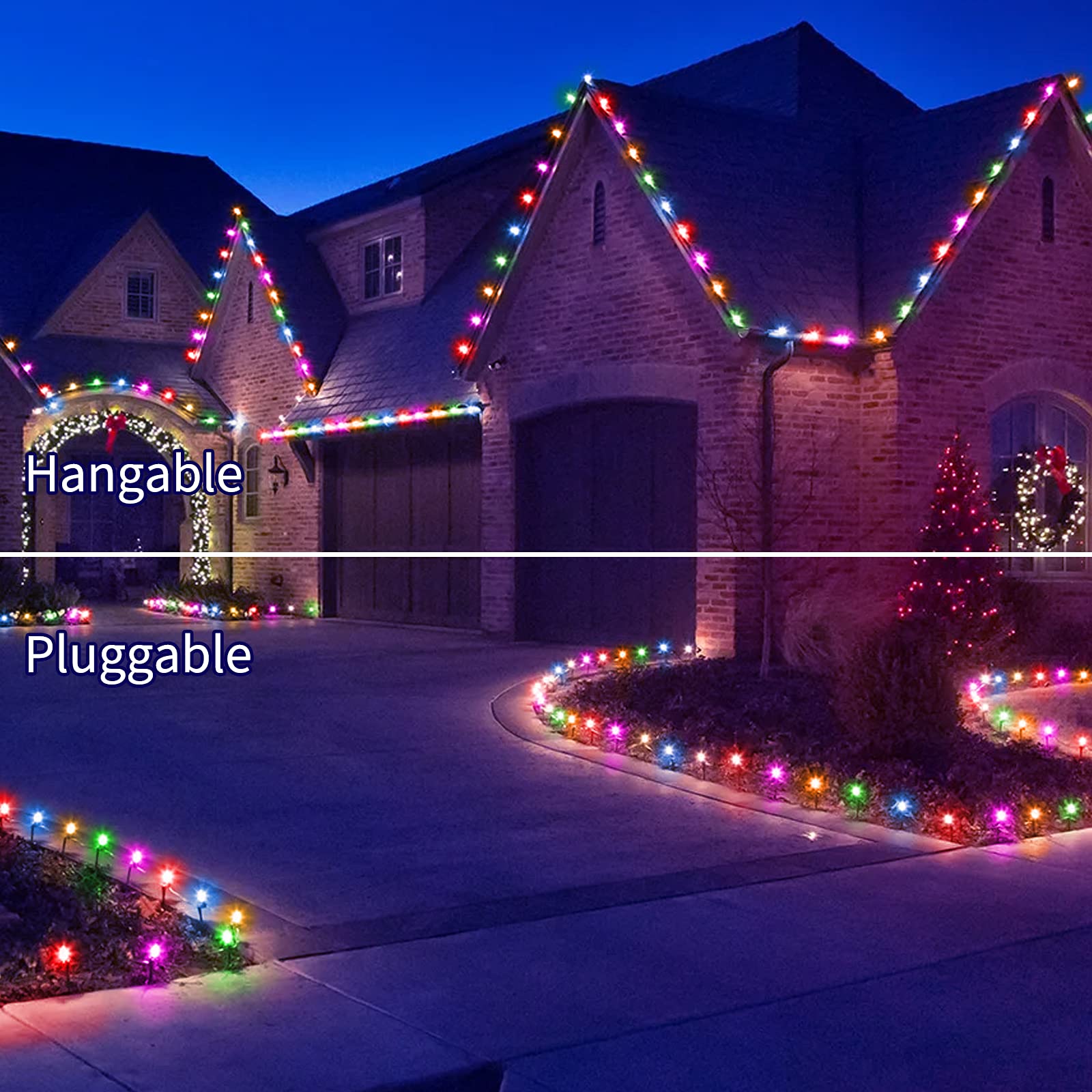 25.7 Feet / 20 ClearBulbs / Multicolor