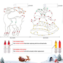 Christmas Window Silhouette Lights