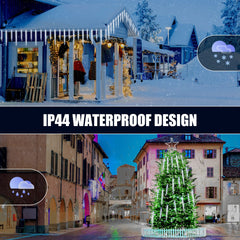 2 Pack / 10 Feet / 10 Tubes / 50 LED / Cool White / Twinkle