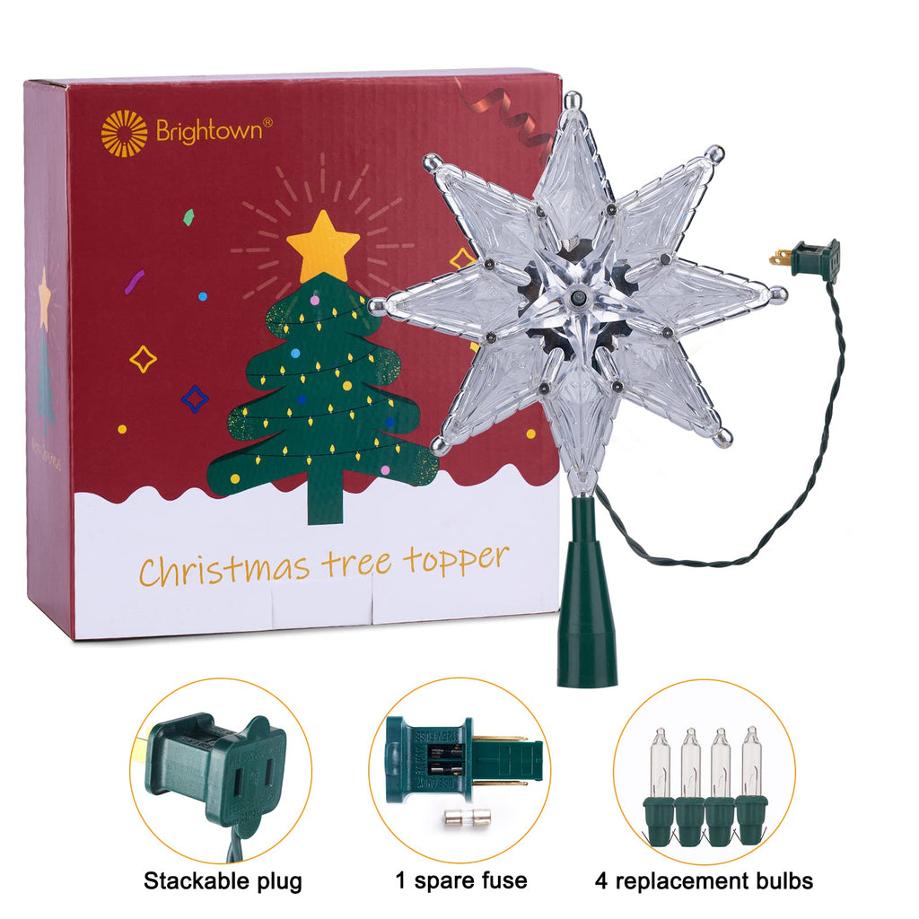 10.8 Inches / 10 Bulbs / Clear Octagram