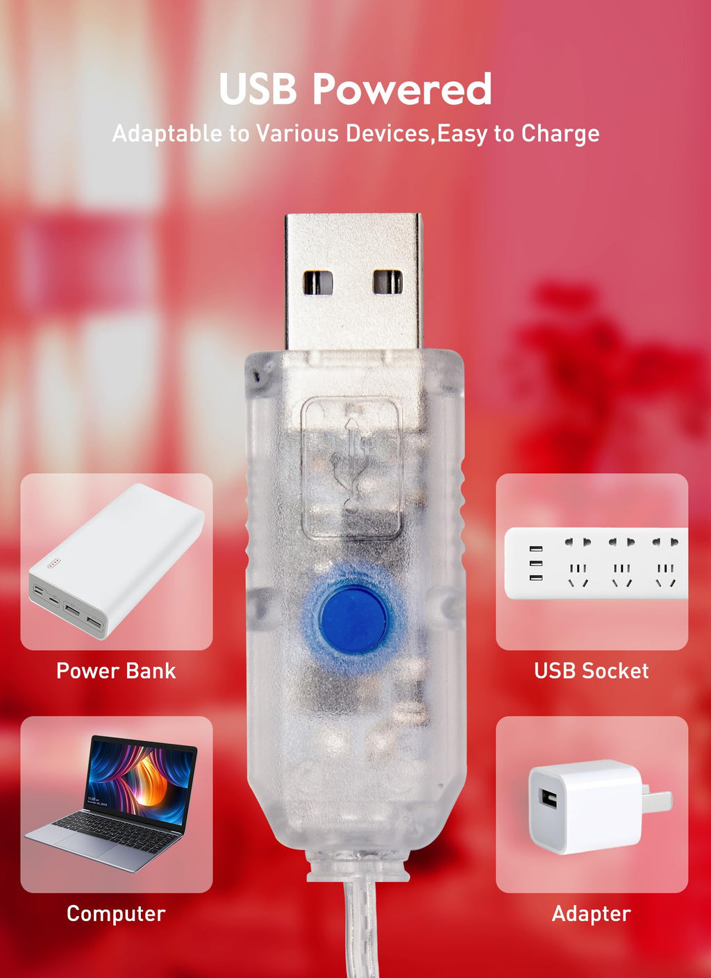 33 FT / 100 LED / Red