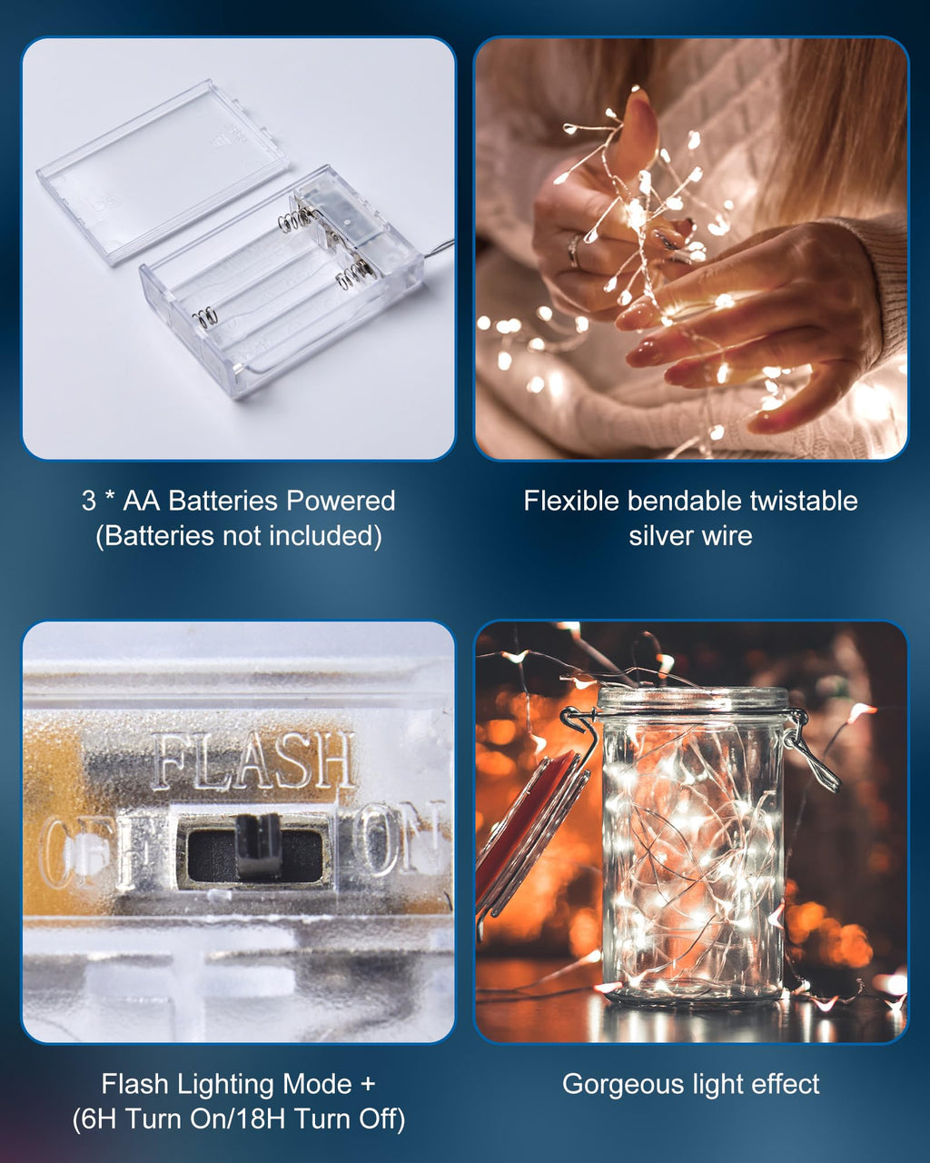 2 x 5 Feet / 60 LED / Pure White