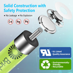 8 Count / 600mAh / AAA Battery