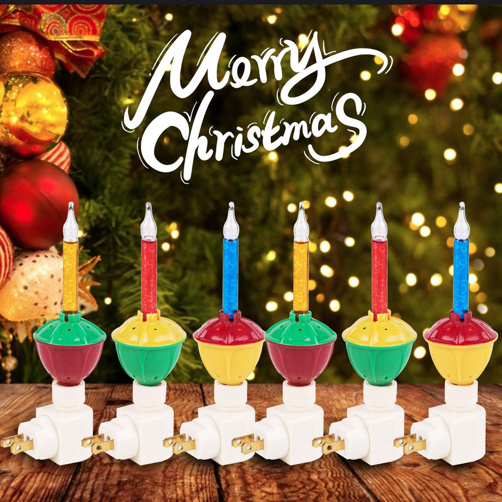 6 x Bubble Lights / Wall Plug