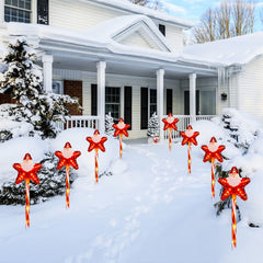 15.8 Feet / 4 Santa Star Lights / Twinkle