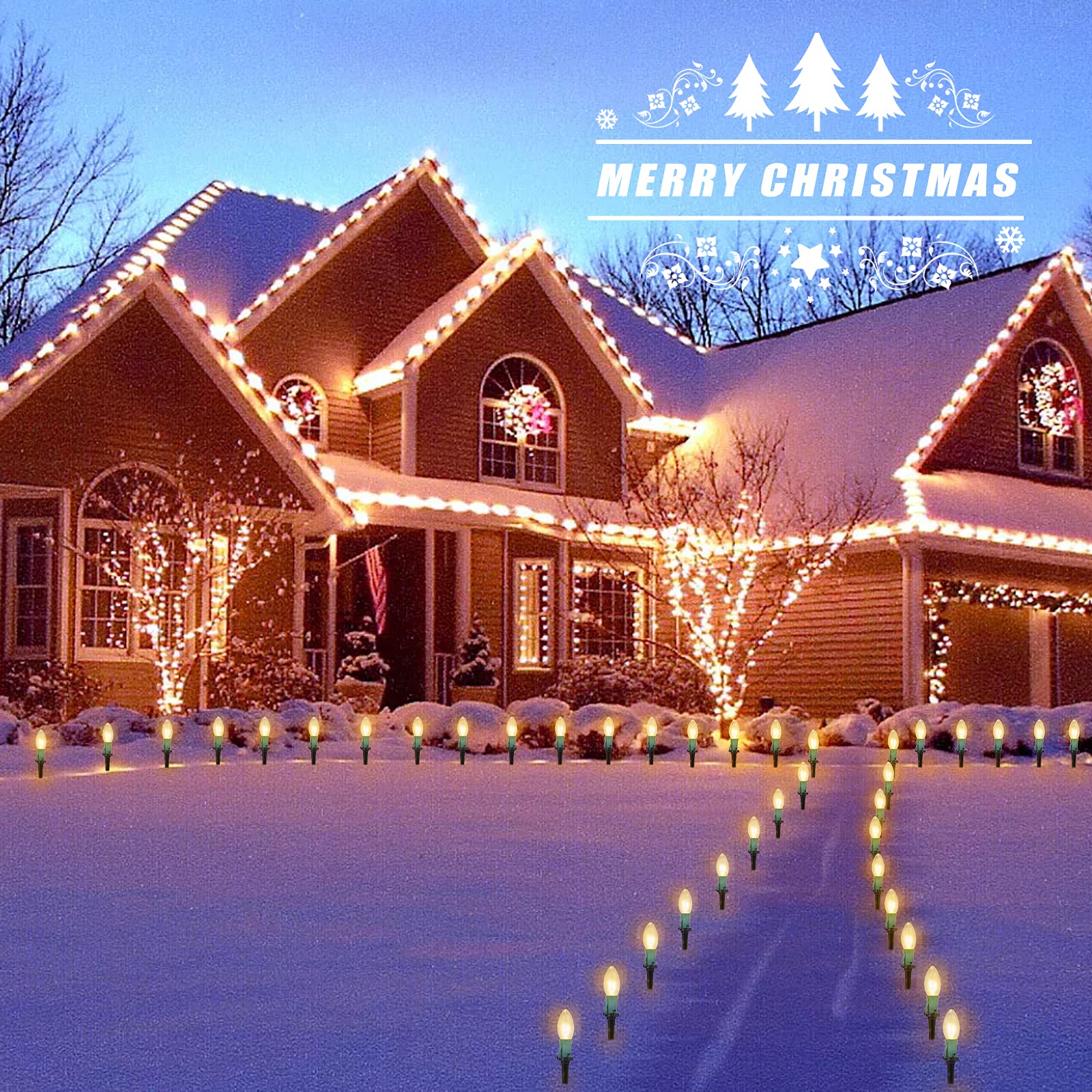 25.7 Feet / 20 ClearBulbs / Warm White