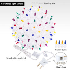 1 x 6 Inches / 100 Bulbs / Multicolor