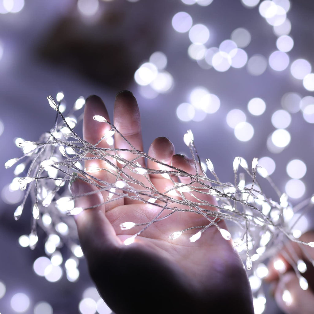 1 x 10 Feet / 200 LED / Pure White / Silver Wire