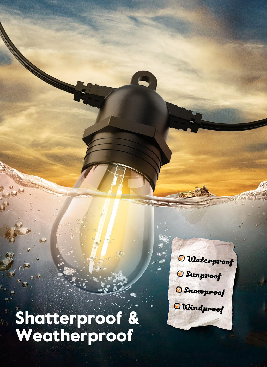 50 Count / LED Bulbs / Warm White