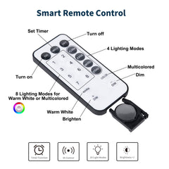 Silver Fairy Lights with USB & Adapter, Remote