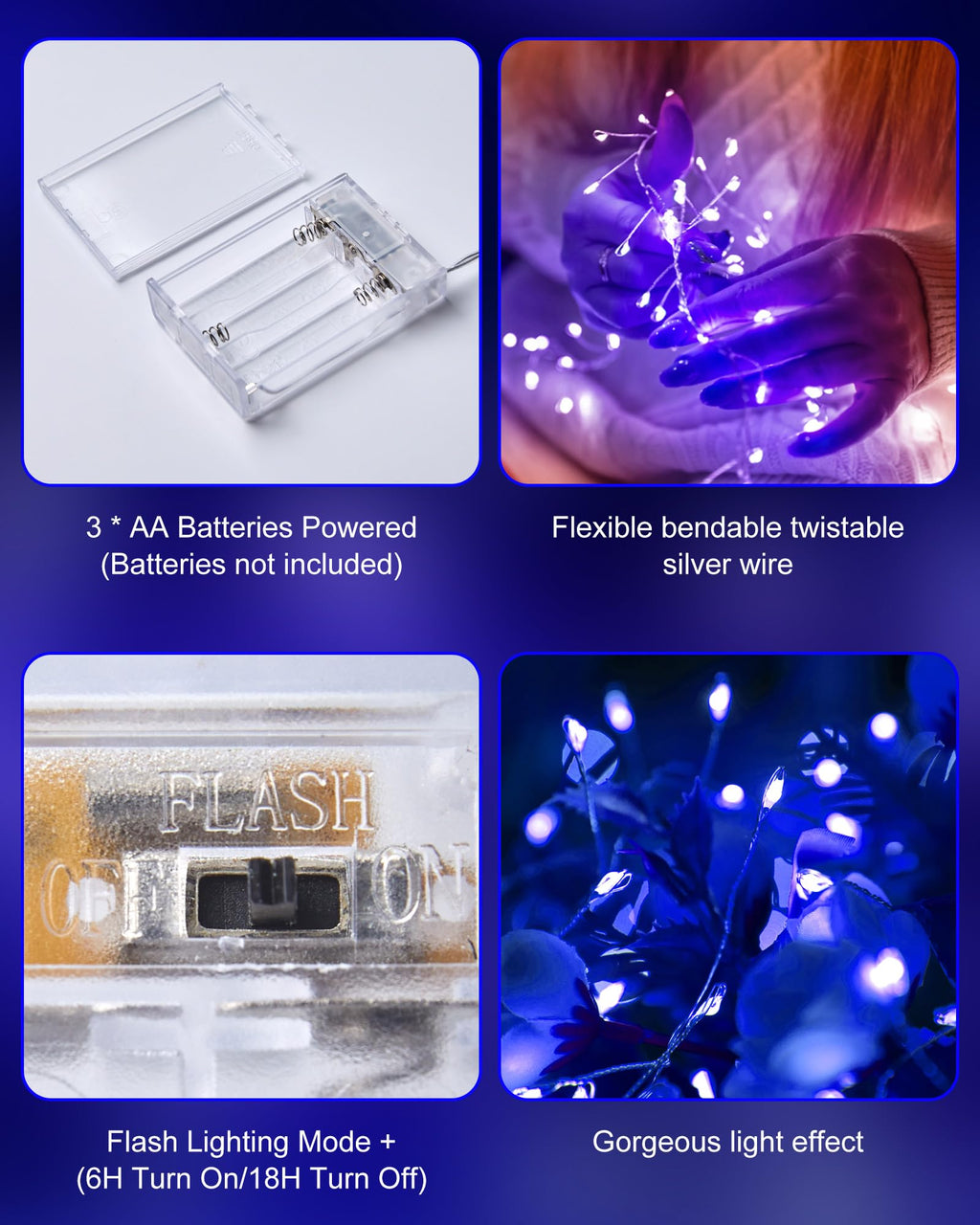 1 x 5 Feet / 60 LED / Blue