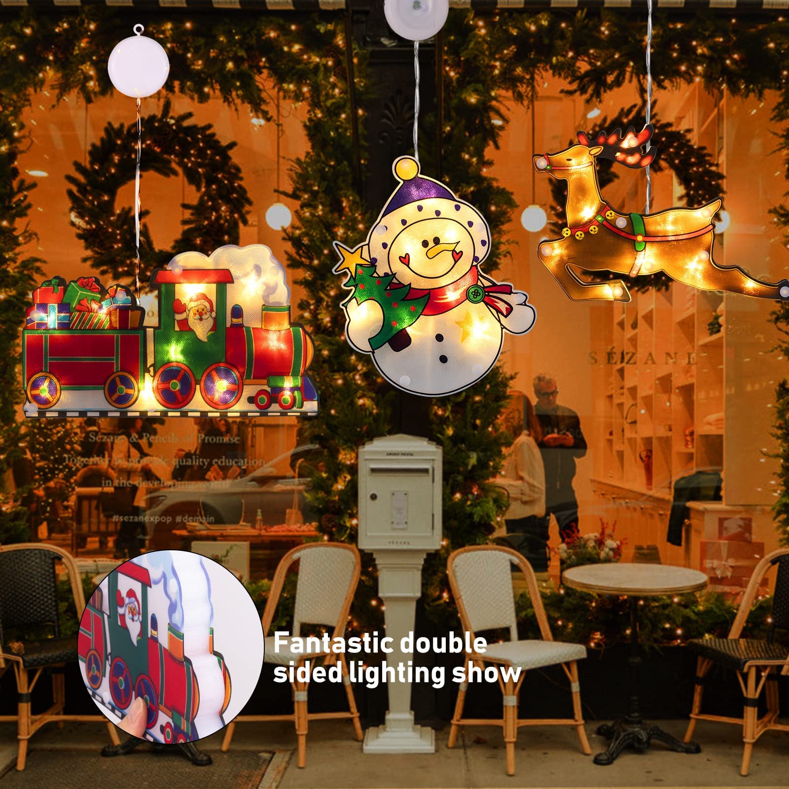 Reindeer / Snowman / Gifts Train