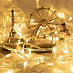 66 Feet / 200 LED / Warm White / Green Wire