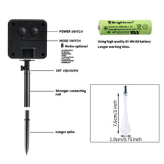 1 x 25 Feet / 40 LED / Water Drop / Warm White