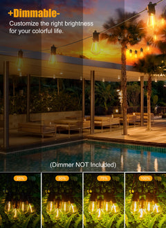 S14 LED Bulb String Lights, E17 Sockets