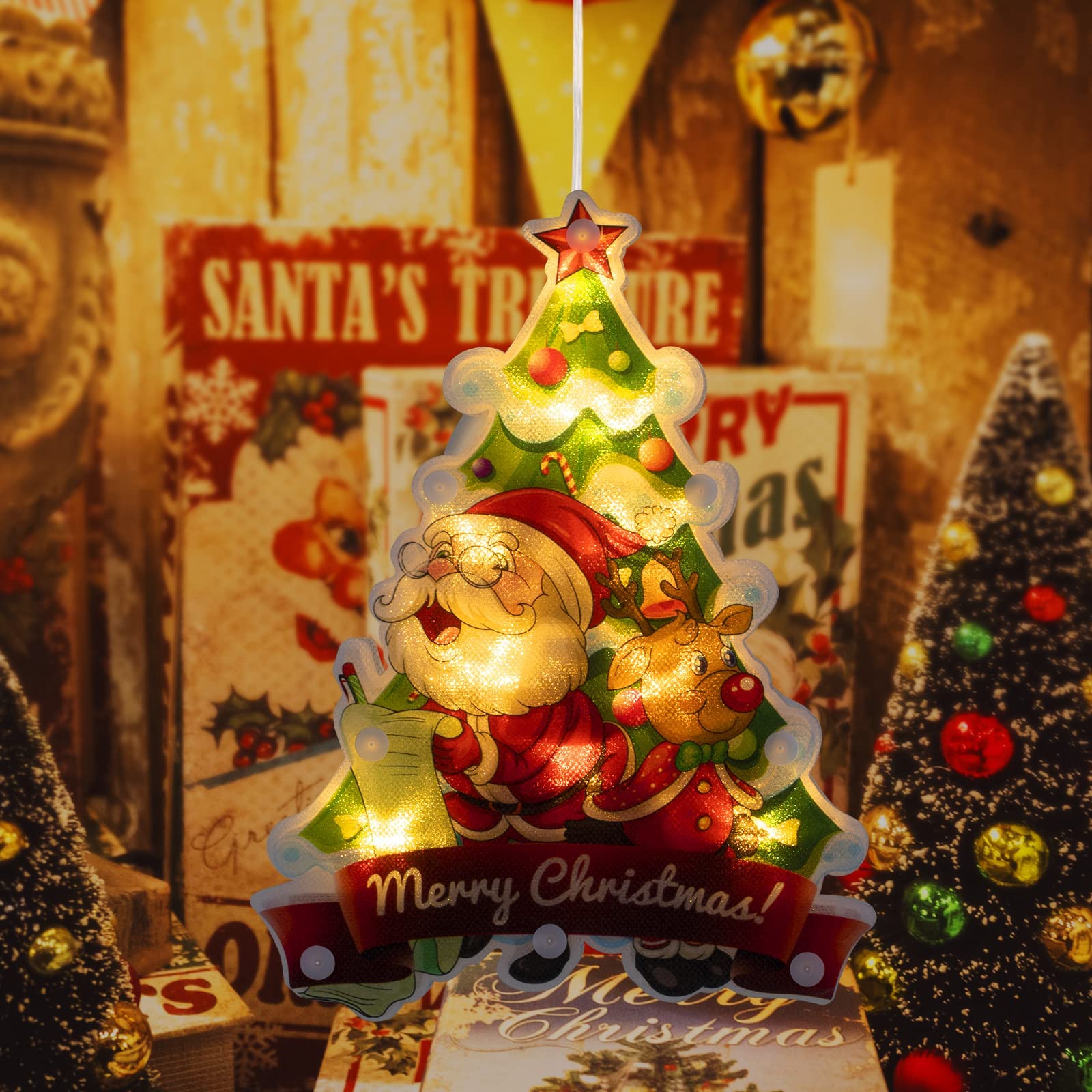 Santa / Tree / Merry Christmas