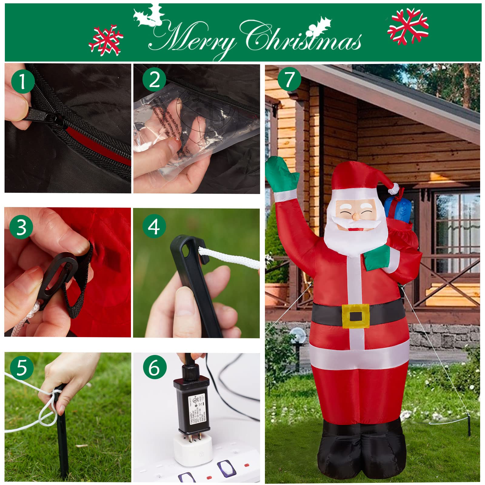 1 x 5.5 Feet / Santa Claus