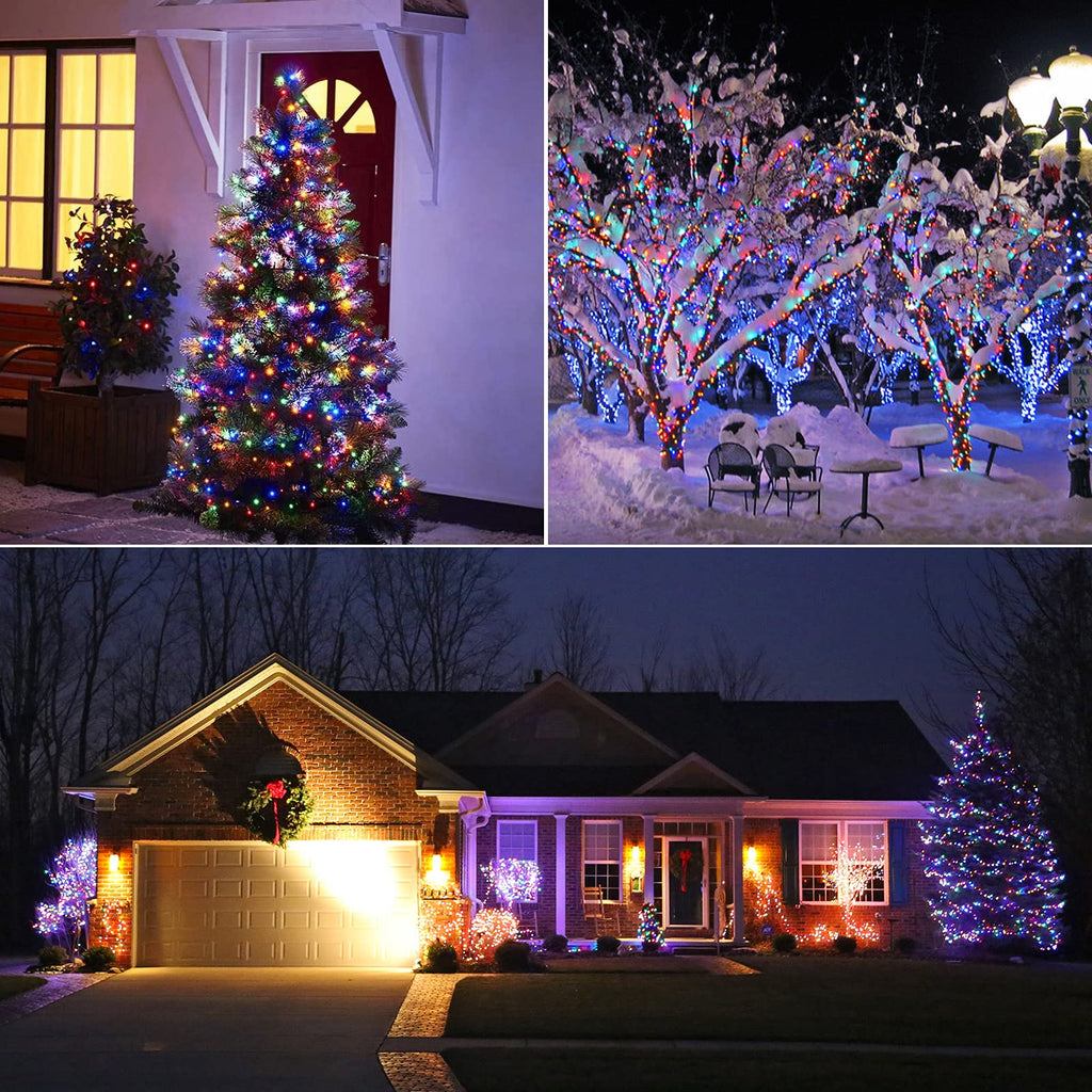 168 Feet / 600 LED / Warm White and Multicolor/ Green Wire