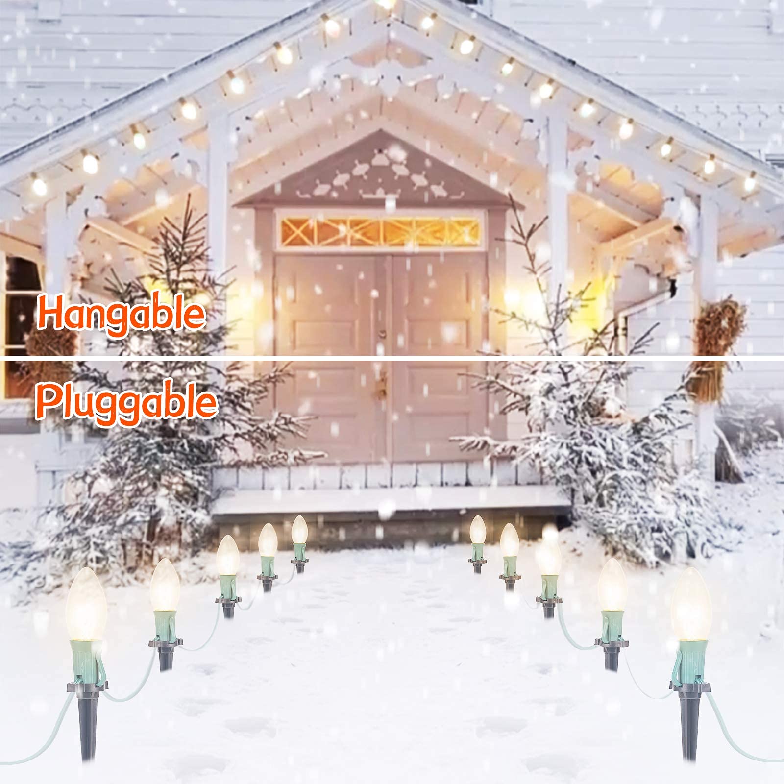 25.7 Feet / 20 ClearBulbs / Warm White