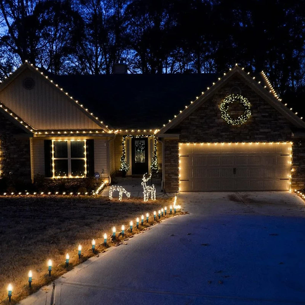 2 x 25.7 Feet / 20 ClearBulbs / Warm White