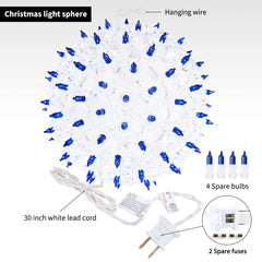 1 x 6 Inches / 100 Bulbs / Blue