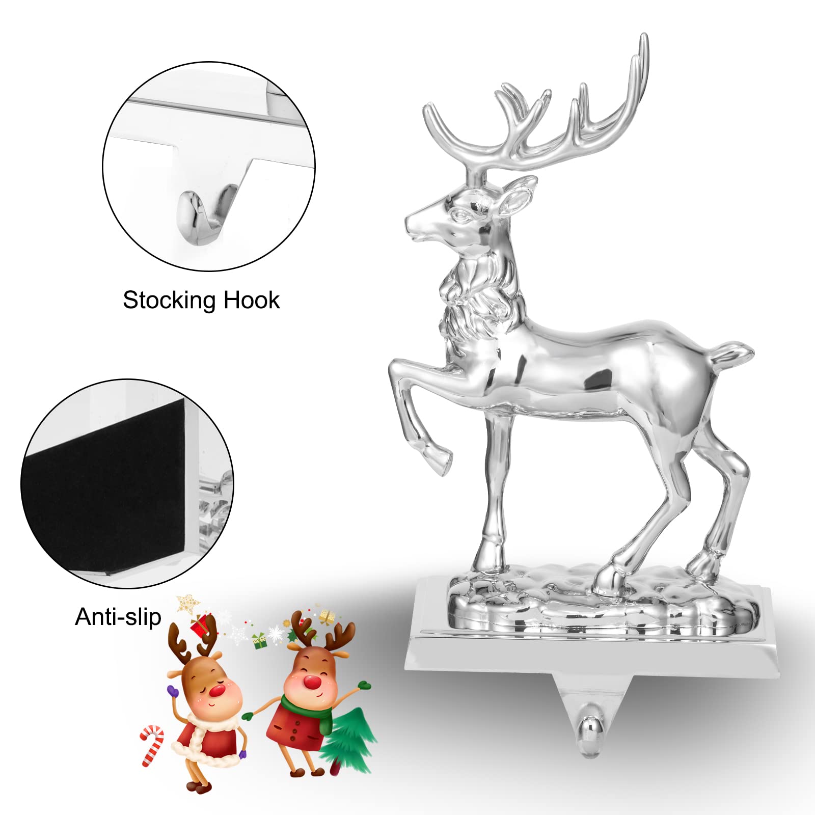 1 x Reindeer / Silver