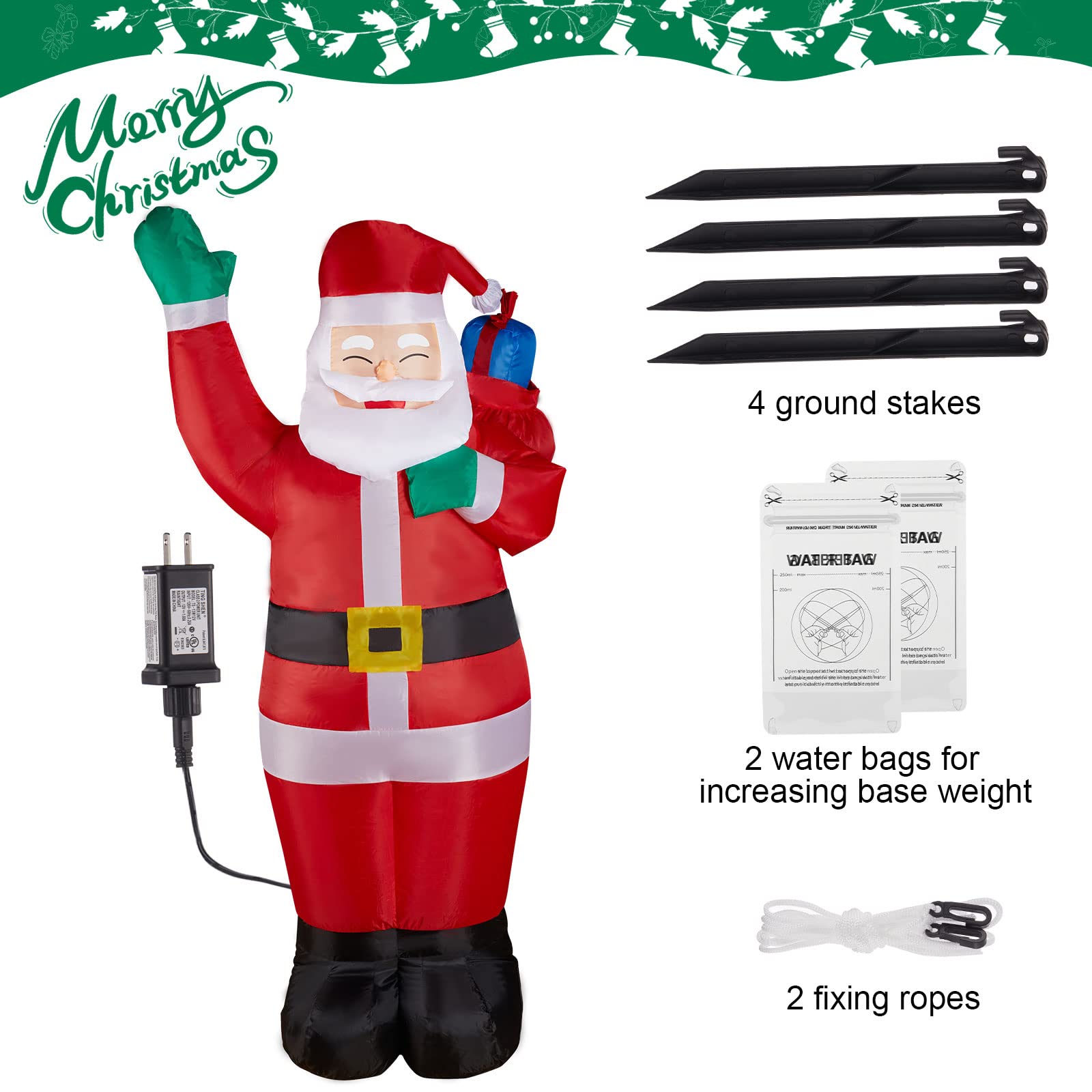 1 x 5.5 Feet / Santa Claus