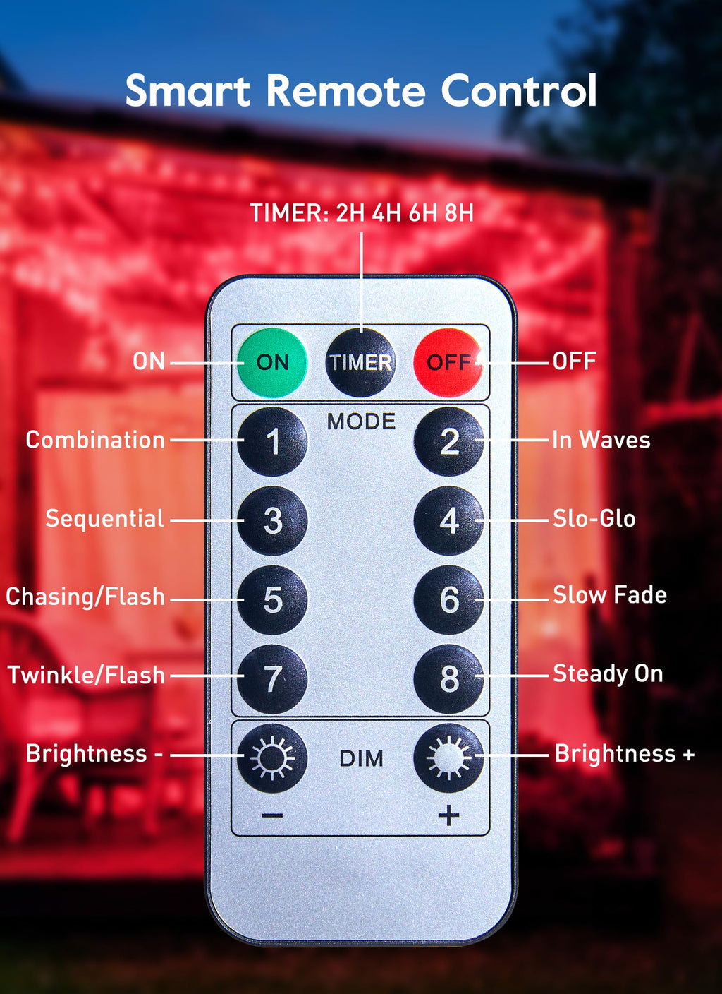 33 FT / 100 LED / Red