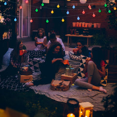 2 x 35 Feet / 60 LED / Crystal Globe / Multicolor