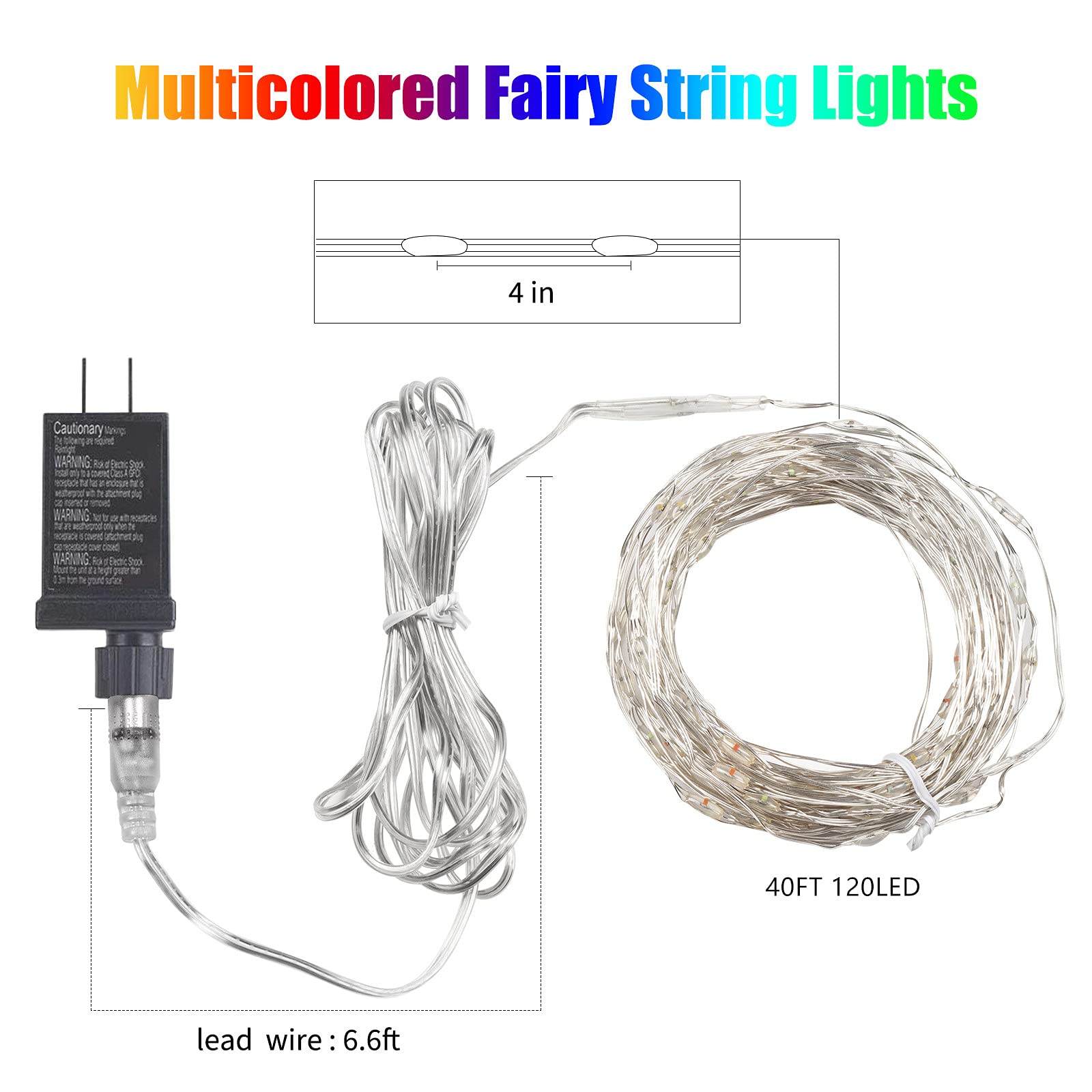 40 Feet / 120 LED / Multicolor