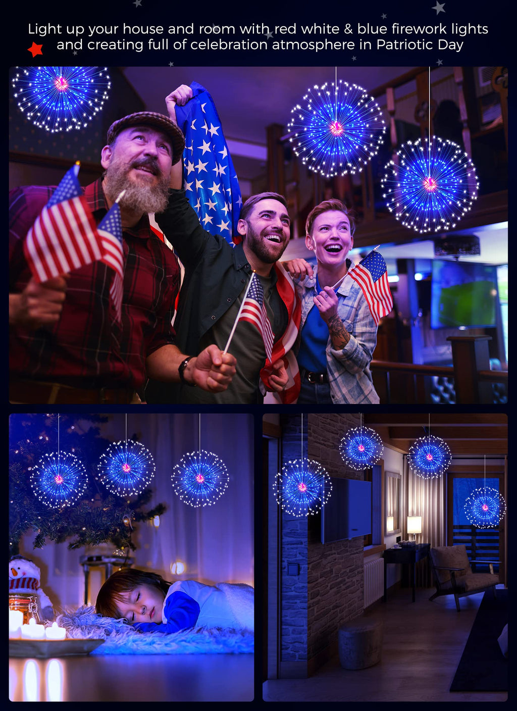 2 Pack / 10.6 Inches / 180 LED / Remote