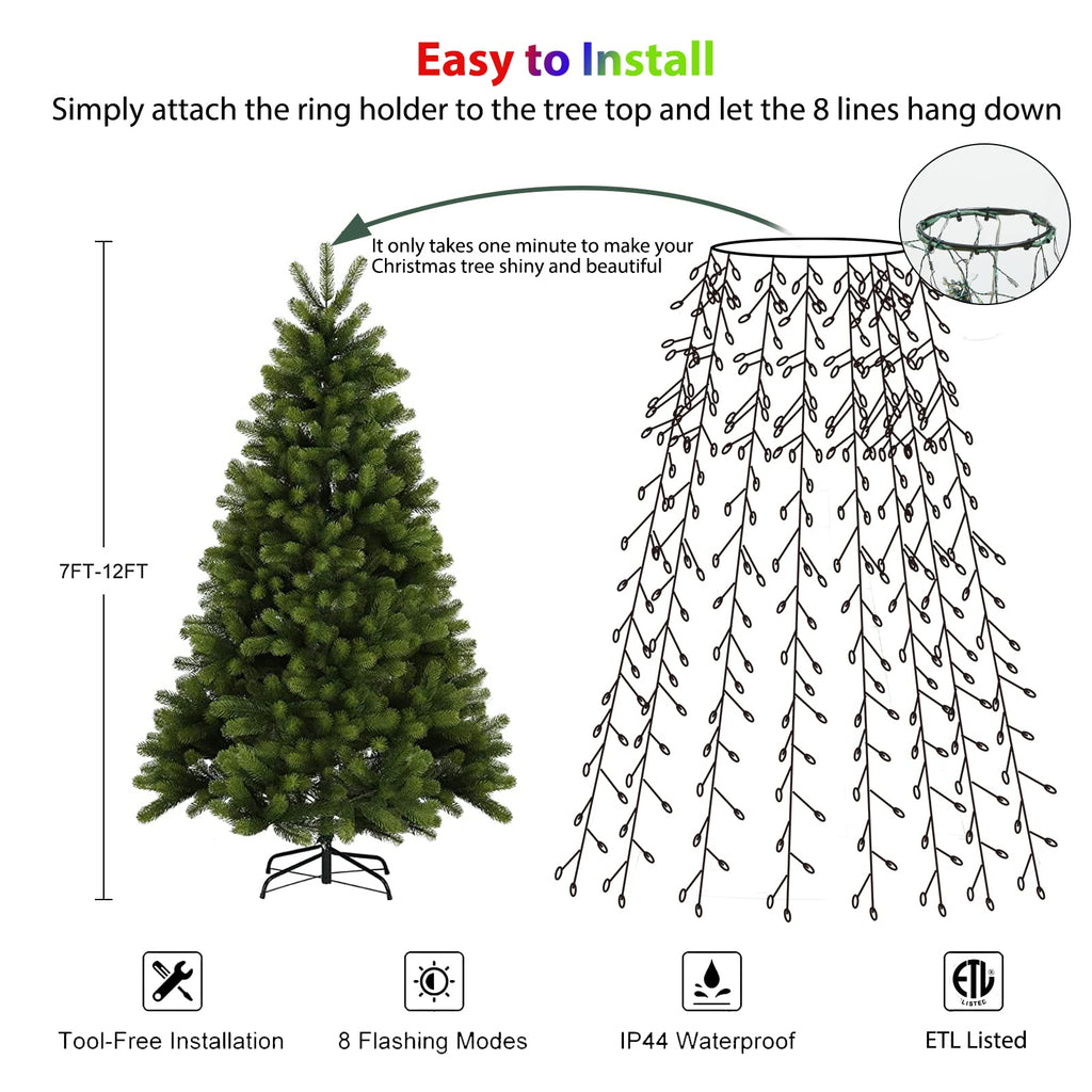 7 Feet / 640 LED / Multicolor