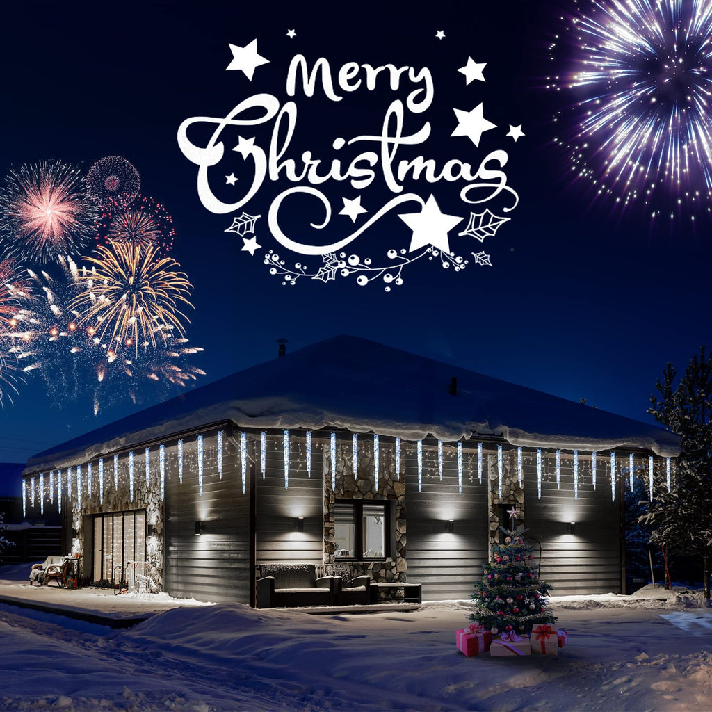 2 Pack / 10 Feet / 10 Tubes / 50 LED / Cool White / Twinkle