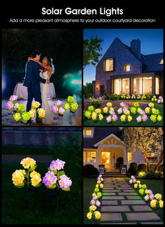 1 x 3 Pack / Hydrangea / LED