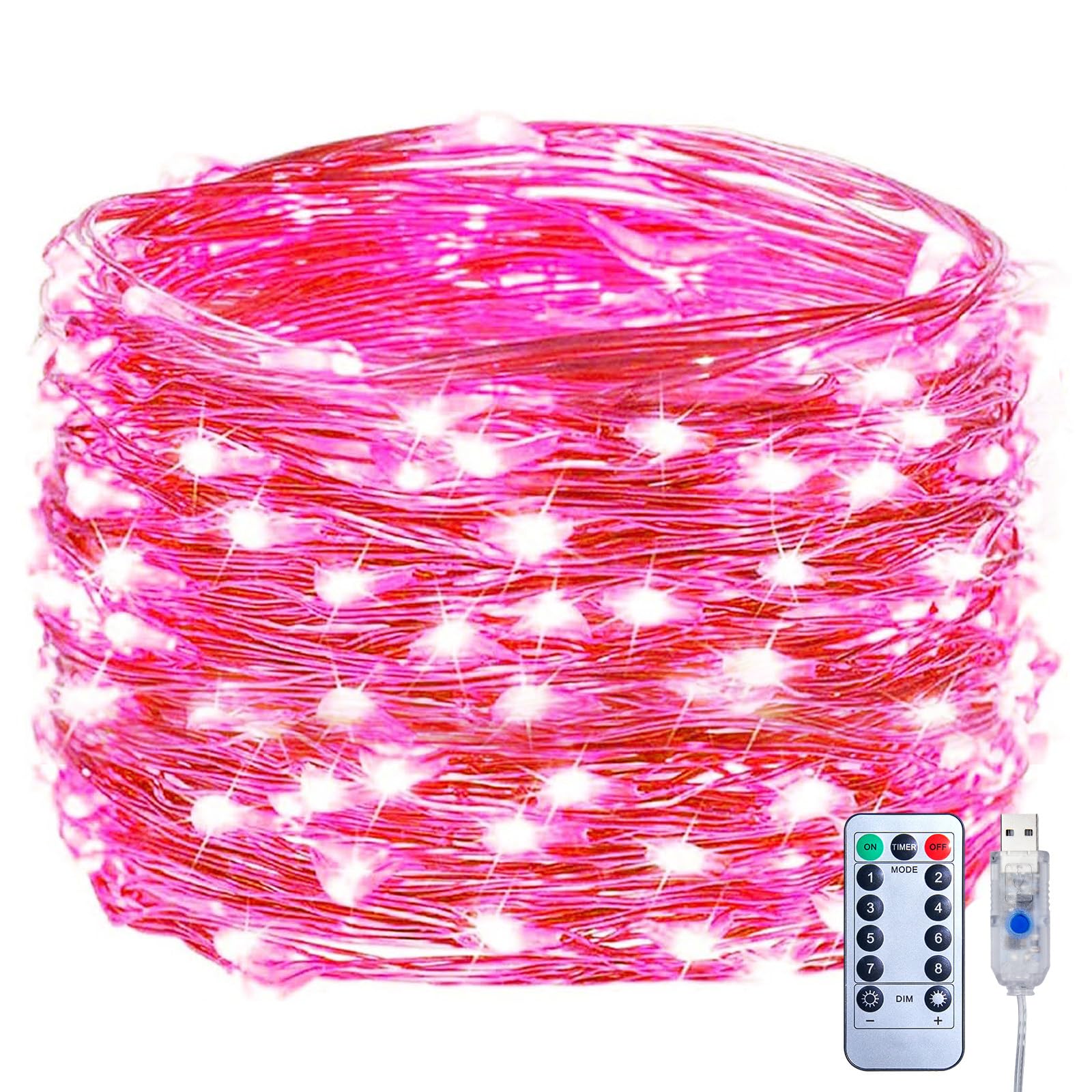 33 FT / 100 LED / Pink