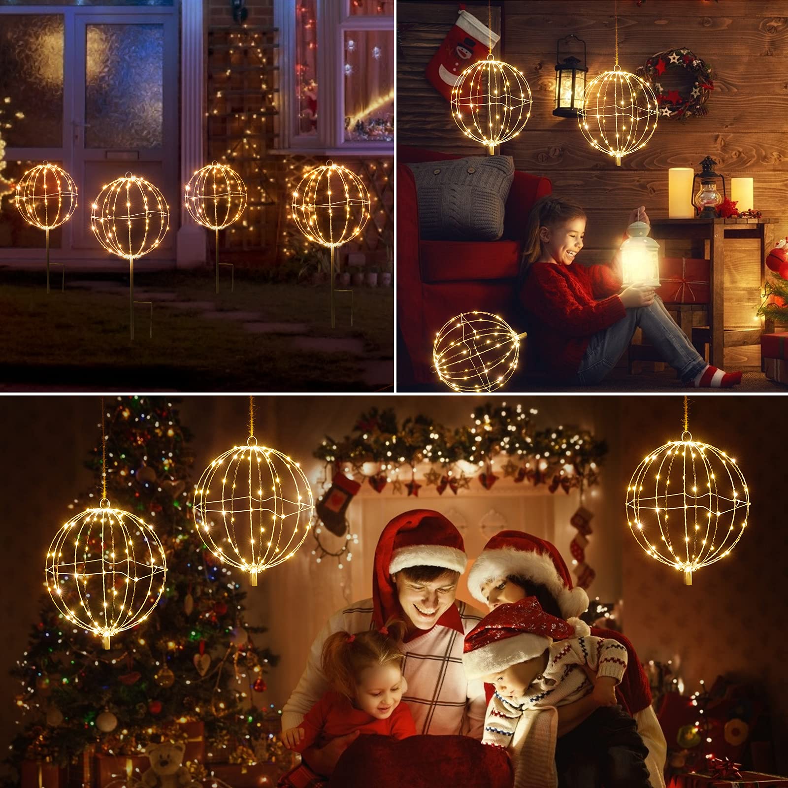 Christmas LED Starlight Sphere with Stake
