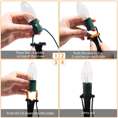 25.7 Feet / 20 ClearBulbs / Warm White